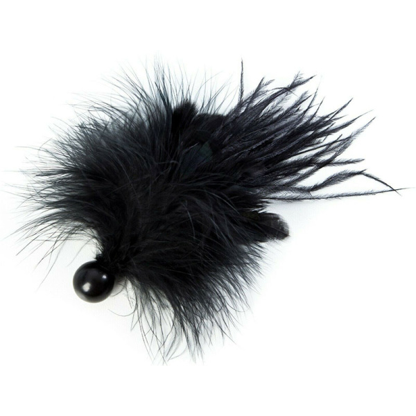 Кисточка перьевая Bijoux Indiscrets Pom Pom - feather tickler, черная_4