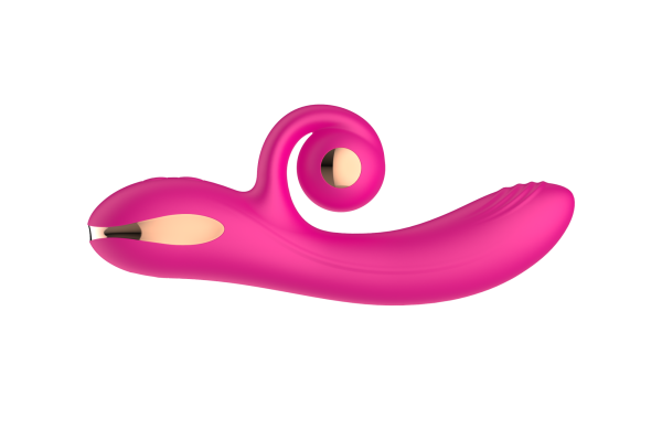 Силиконовый вибратор-кролик с функцией вращения SW3052-hot-pink_2