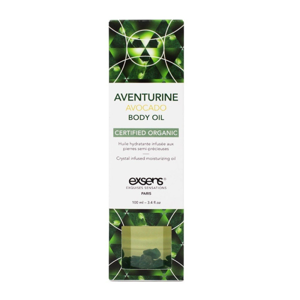 Органическое массажное масло с камнями AVENTURINE AVOCADO (Авокадо)_3