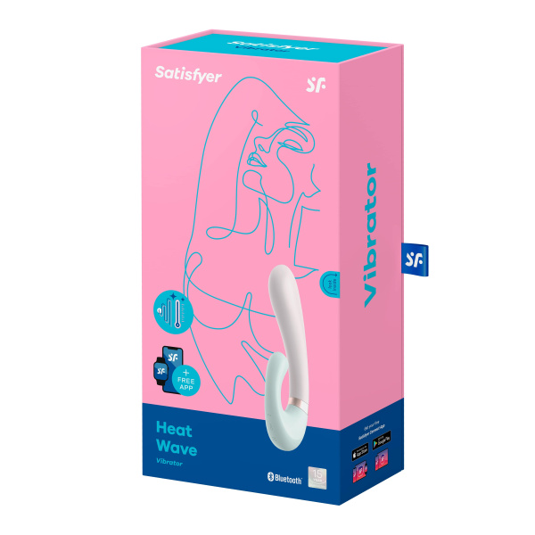 Вибратор-кролик Satisfyer Heat Wave с функцией нагрева, мятный_1