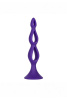 Анальная елочка Silicone Triple Probe, синяя_5