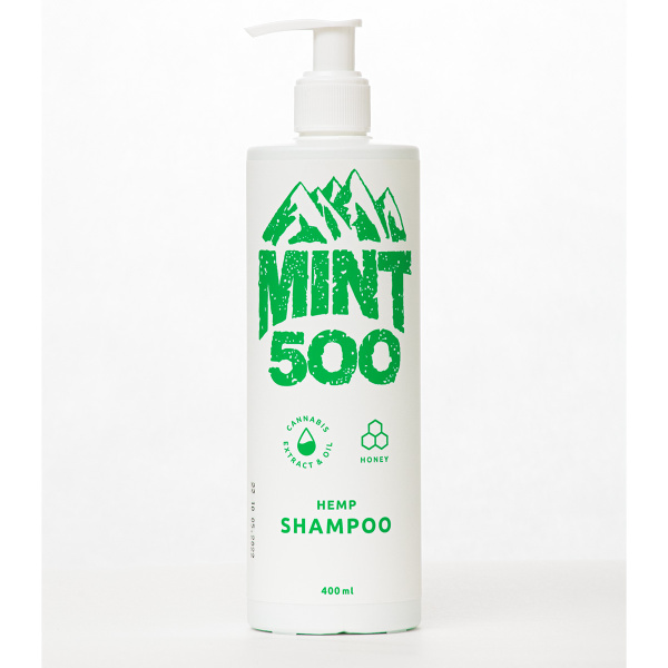 Противовоспалительный шампунь на основе масла и экстракта семян конопли Mint500 Hemp Shampoo 400 мл_2