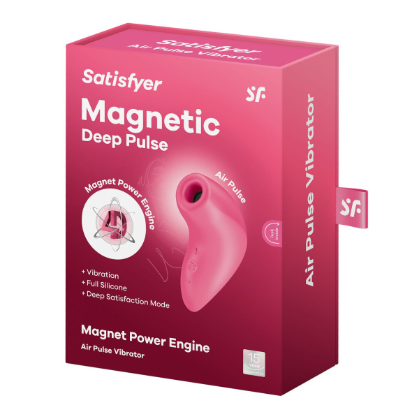 Вакуумный стимулятор Satisfyer Magnetic Deep Pulse, розовый_5