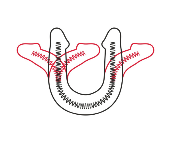 Фаллоимитатор двухсторонний flex&fix sistem в ламинате  l 477  мм, d 43 мм, киберкожа арт. 941300_2