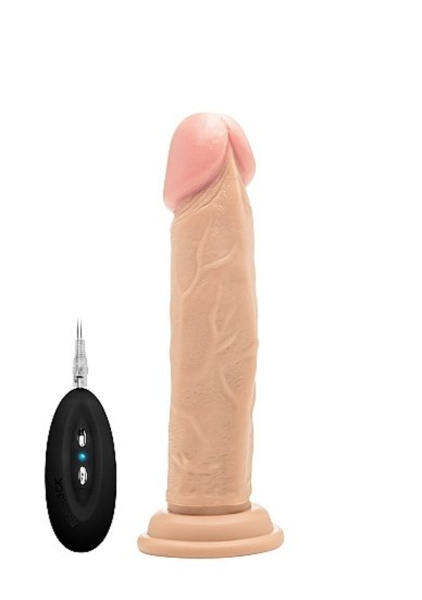 Фаллоимитатор с вибрацией и пультом управления Vibrating Realistic Cock - 8""_1