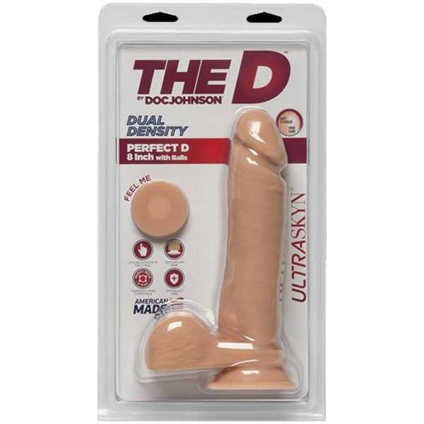 The D™ - Perfect D 8 - Vanilla Фаллоимитатор на литой присоске_1