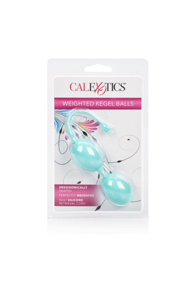 Утяжеленные вагинальные шарики (тренажер Кегеля) Weighted Kegel Balls, бирюзовый_4