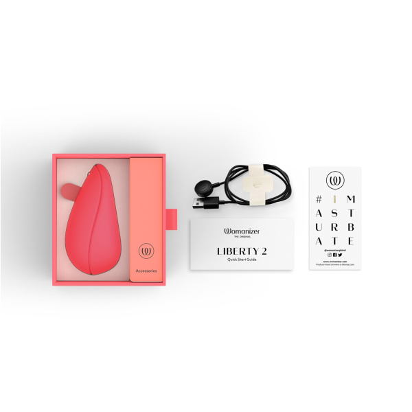 Бесконтактный клиторальный стимулятор Womanizer Liberty 2, розовый_4