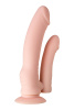 Реалистичный фаллоимитатор A-Toys by TOYFA Twint, силикон, телесный, 19,5 см_6