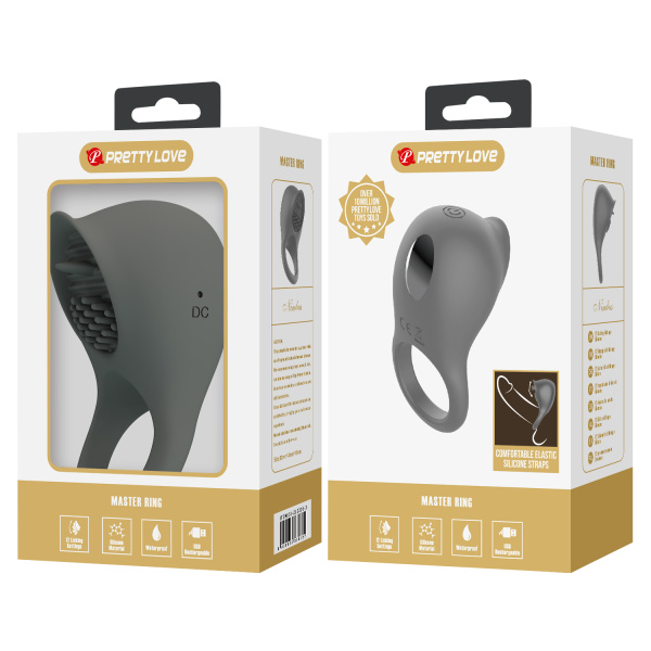 Эрекционное кольцо с вибростимуляцией клитора Pretty love BI-210216-1_1