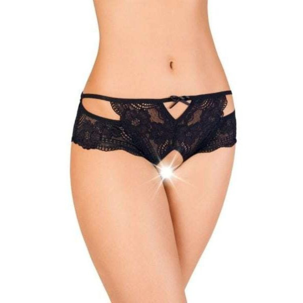 Эротические трусики Erolanta Lingerie Collection кружевные черные (50-52) 741191 (50-52)_1