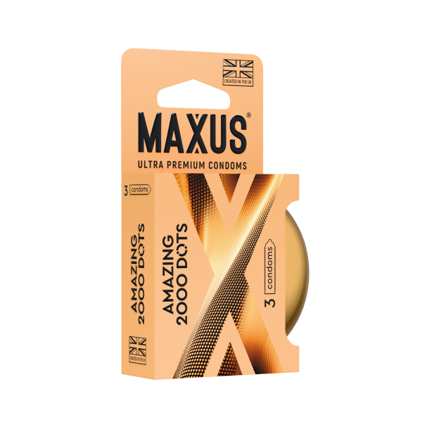 Презервативы MAXUS 2000 Amazing Dots №3 в железном кейсе, точечные, 3 шт_2