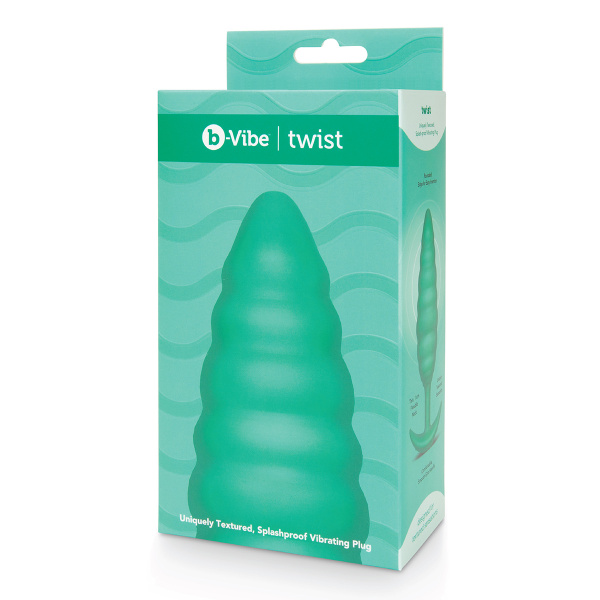 Ребристый анальный плаг с вибрацией от B-vibe_2