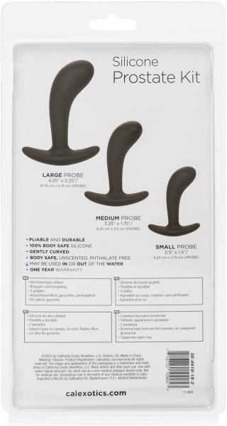 Набор из 3 анальных пробок из силикона SILICONE PROSTATE KIT_3