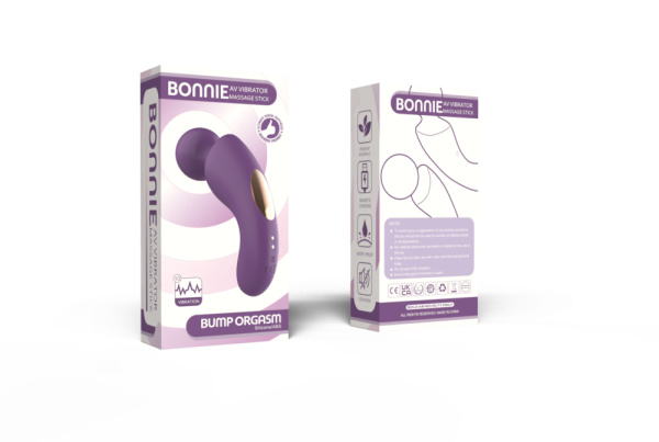 Вибратор- вонд с изогнутым корпусом Secwell SW24125-purple_3