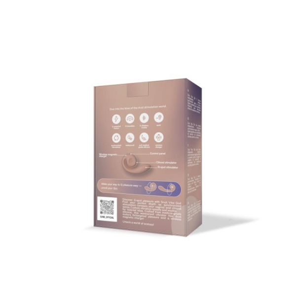 Инновационный SVibe Gizi вибратор, персиковый_5
