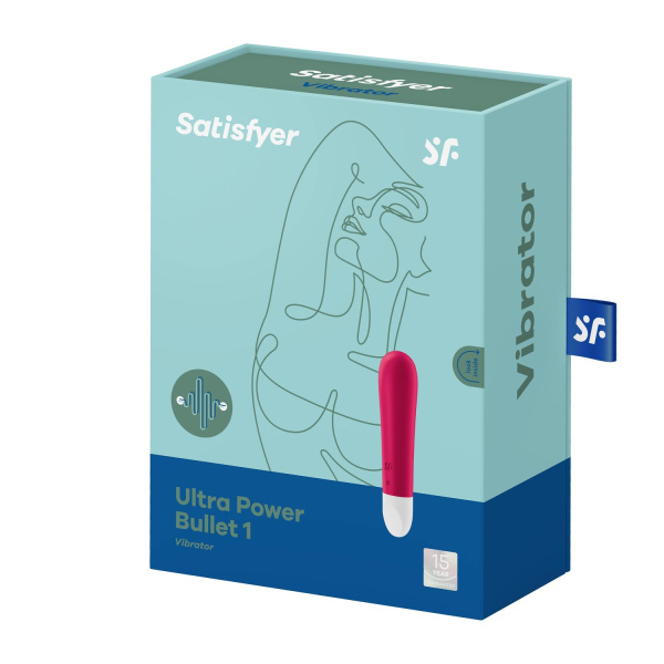 Мини вибромассажер Satisfyer Ultra Power Bullet 1, красный_1