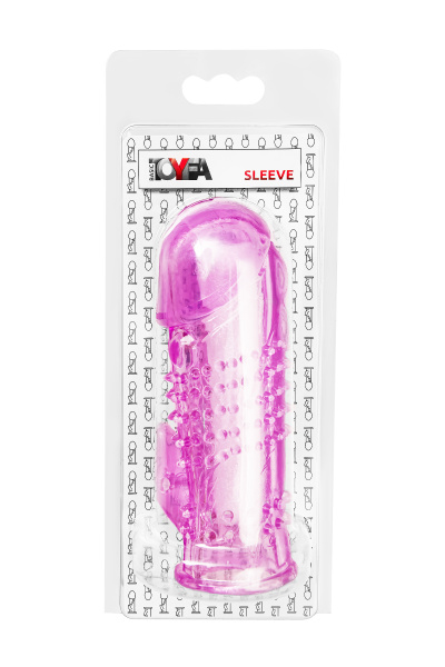 Насадка на пенис с дополнительной стимуляцией TOYFA Basic, TPE, розовый, 13 см_5