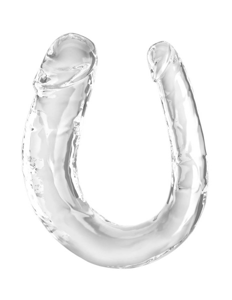 Двусторонний фаллоимитатор King Cock Clear, Medium Double Trouble_3