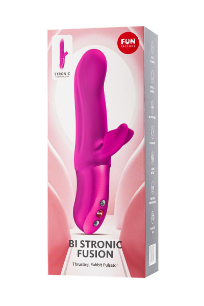 Пульсатор кролик Fun Factory BI STRONIC FUSION, силикон, пурпурный, 22 см_6