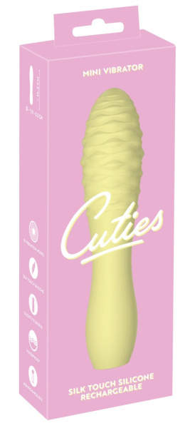 Мини-вибратор Cuties жёлтый_1
