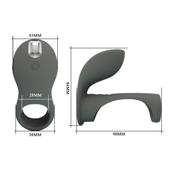 Эрекционное кольцо с вибростимуляцией клитора Pretty love BI-210199-1_1