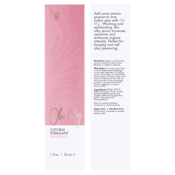 Стимулирующий крем для клитора с эффектом согревания CG Oh My 30 ml_1