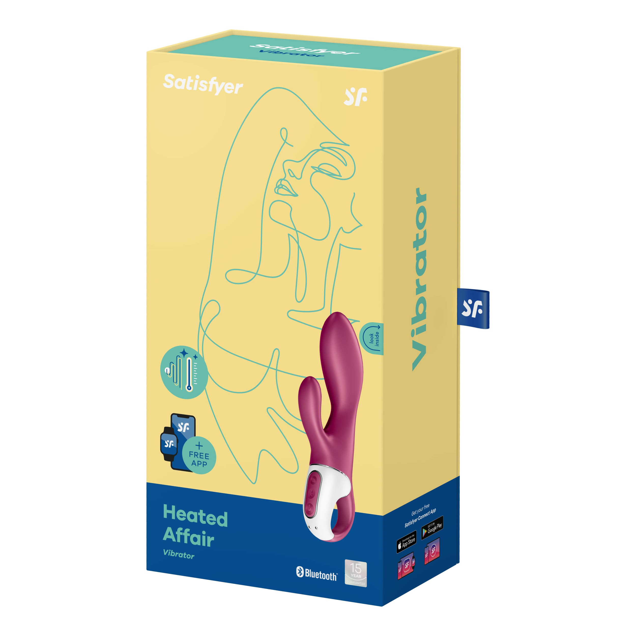 Вибратор-кролик Satisfyer Heated Affair с функцией нагрева, красный_1