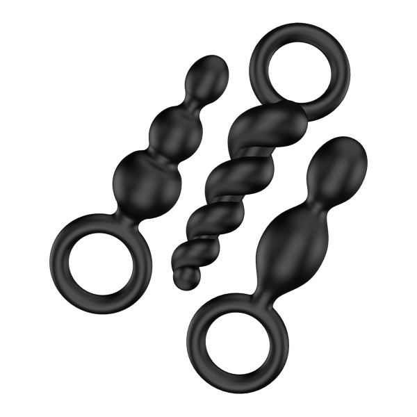Набор анальных стимуляторов Satisfyer Plugs, черный_1