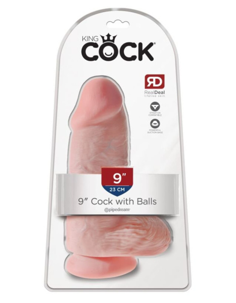 Фаллоимитатор реалистик утолщенный King Cock Chubby Flesh телесный_1