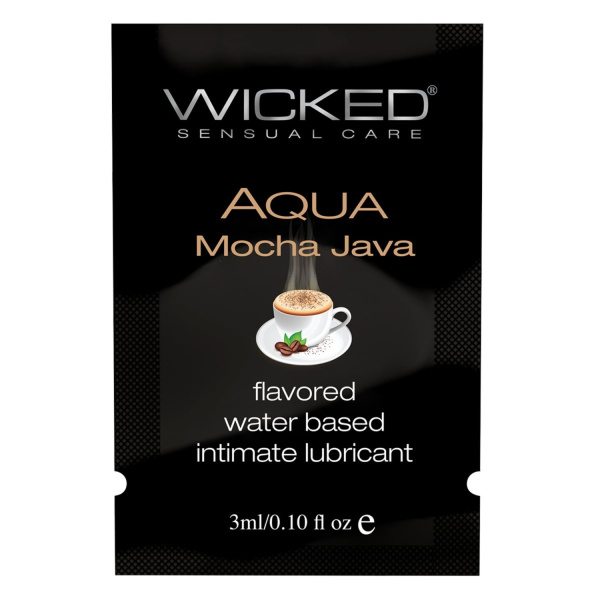 Лубрикант со вкусом кофе мокка WICKED AQUA Mocha Java 3 мл_1