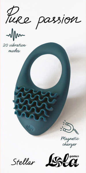 Перезаряжаемое эрекционное виброкольцо Pure Passion Stellar Green_1