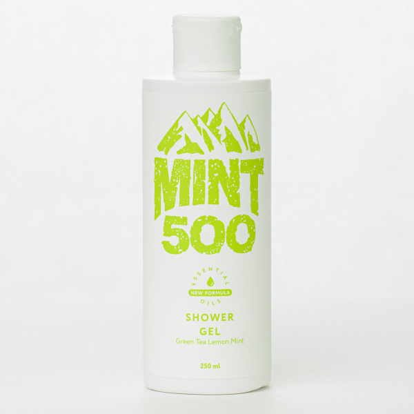 Увлажняющий гель для душа Mint500 Shower Gel Green Tea Lemon Mint 250 мл_2