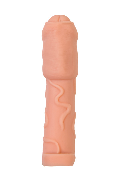 Насадка на пенис XLover by TOYFA для увеличения размера, TPE, телесный, 16 см_3
