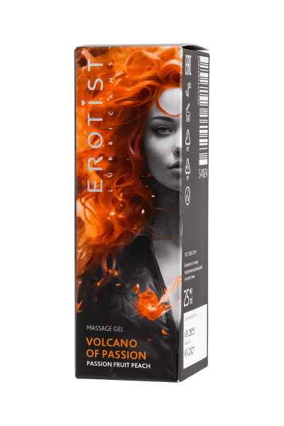 Гель с эффектом покалывания Erotist «VOLCANO OF PASSION» со вкусом персик-маракуйя, 25 мл_6