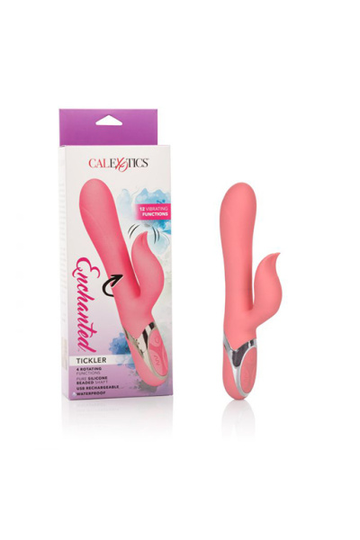 Перезаряжаемый силиконовый вибромассажер кролик Enchanted Tickler с функцией «ротации»_1
