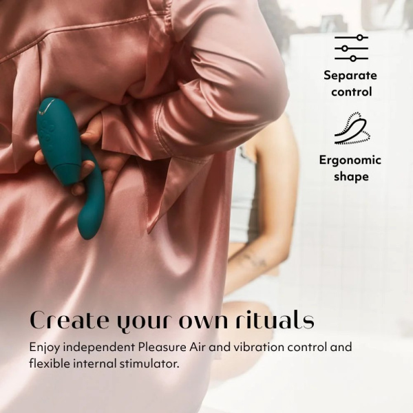 Бесконтактный клиторальный стимулятор Womanizer Duo 2 бирюзовый_4