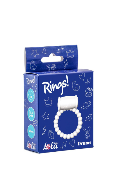 Эрекционное кольцо Rings Drums white_3