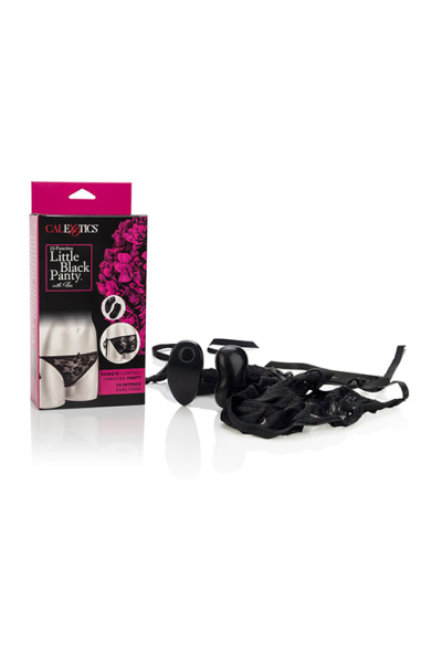 Стимулирующие трусики-слипы с компактным вибромассажером и пультом управления Little Black Panty_1