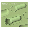 Эрекционное кольцо Tenga paiRING+ с усиленной вибрацией, лайм_5