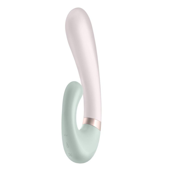 Вибратор-кролик Satisfyer Heat Wave с функцией нагрева, мятный_3
