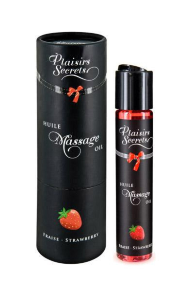 MASSAGE OIL STRAWBERRY 59ML Массажное масло Земляника 59 мл_2