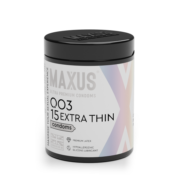 Презервативы MAXUS 003 №15 с железным кейсом, экстремально тонкие X-Edition, 15 шт_1