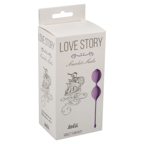 Вагинальные шарики Love Story Scarlet Sails Violet Fantasy_3