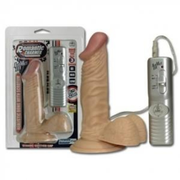 Вибратор реалистик на присоске ROMANTIC CHARMER_1