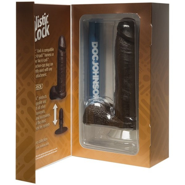 Фаллоимитатор реалистик на присоске с мошонкой 20.57 см 271-05 BX DJ_1