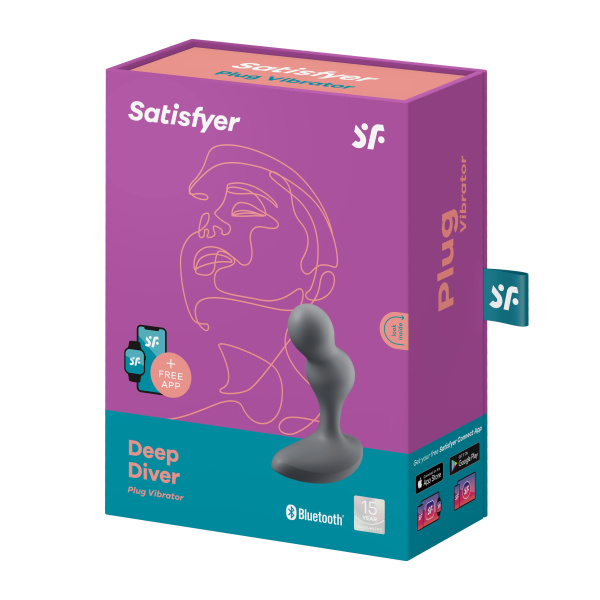 Анальный вибростимулятор Satisfyer Deep Driver, черный_1