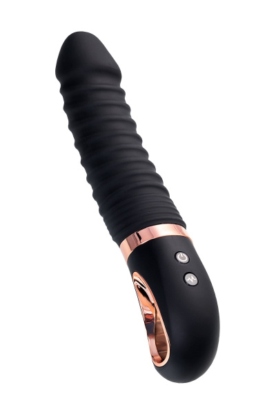 Нереалистичный вибратор WANAME D-SPLASH HURRICANE, силикон, черный, 22,5 см_2