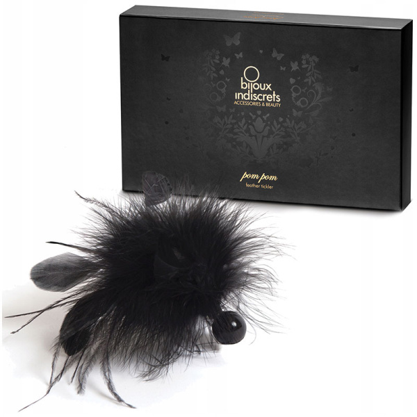 Кисточка перьевая Bijoux Indiscrets Pom Pom - feather tickler, черная_5