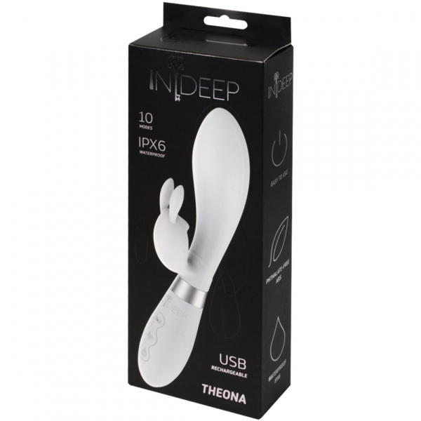 Перезаряжаемый вибратор Indeep Theona White_1